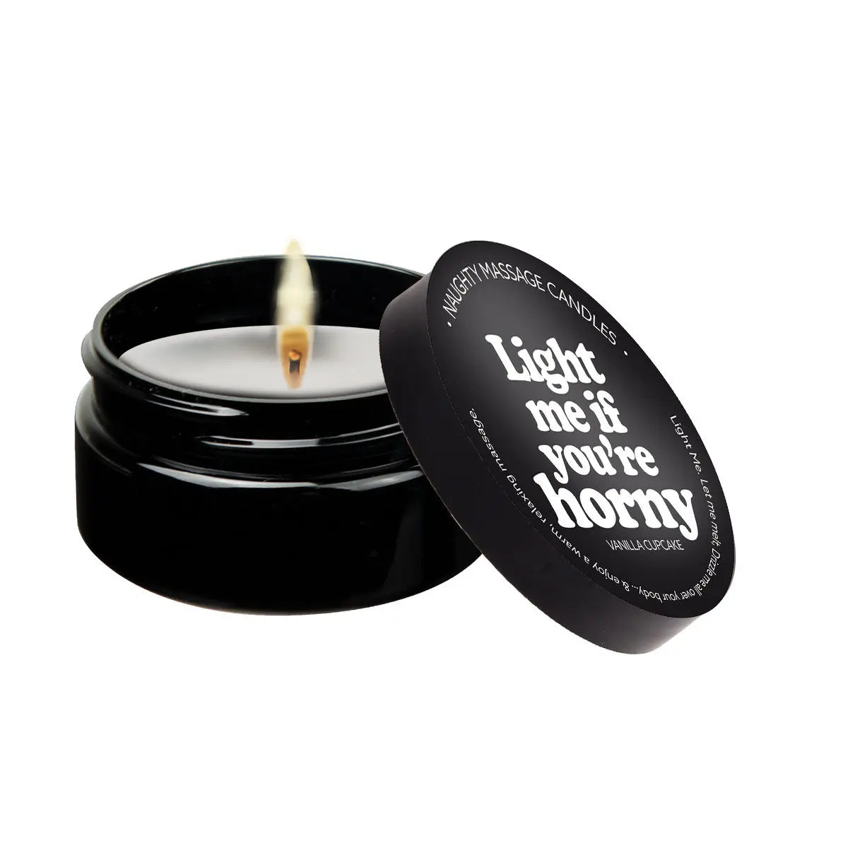 Light Me If You're Horny - Naughty Mini Massage Candle 