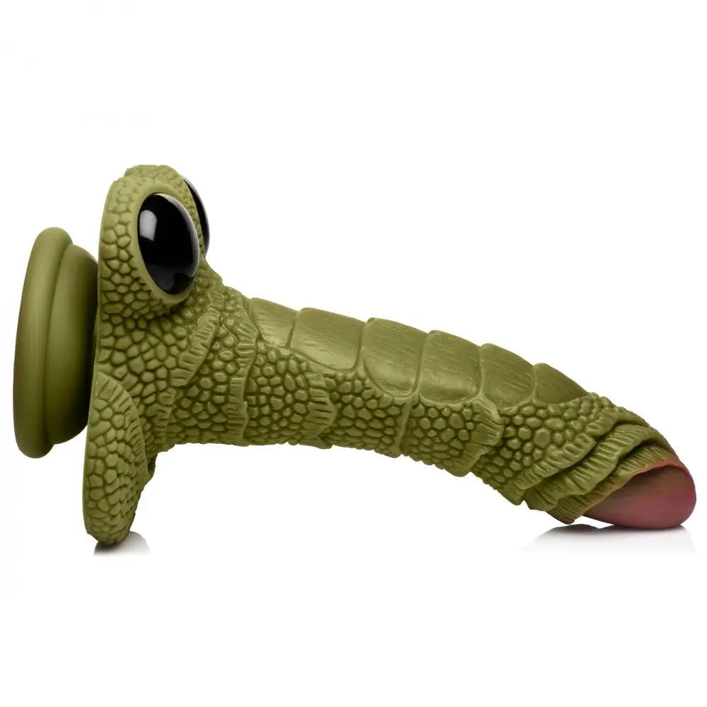 Swamp Monster Green Scaly Silicone Dildo  Dildos