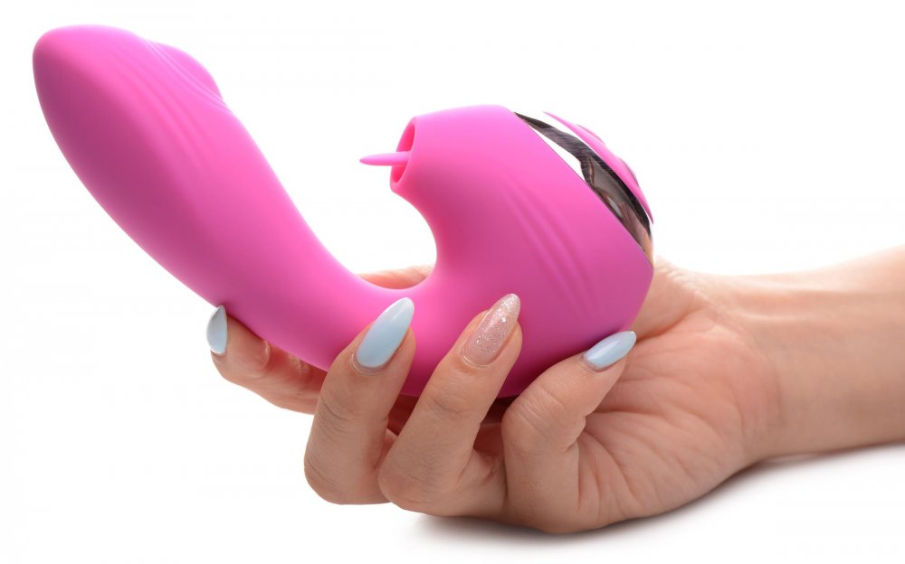 10X Licking G-Throb Rechargeable Silicone Vibrator 