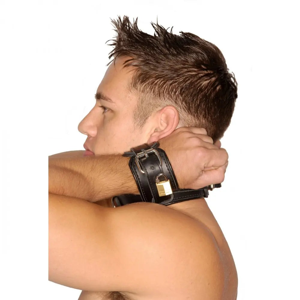 Strict Leather Wrist to Neck Restraint 