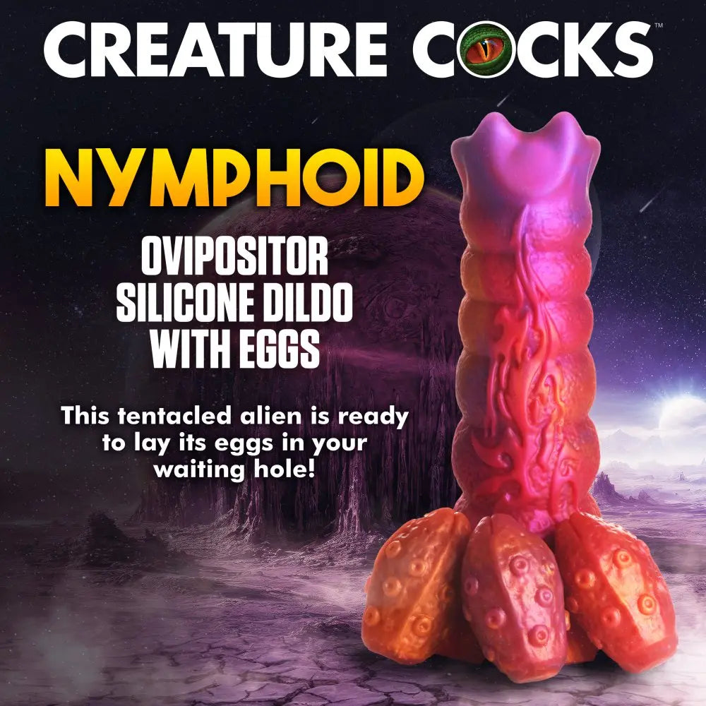 Nymphoid Ovipositor Silicone Dildo 