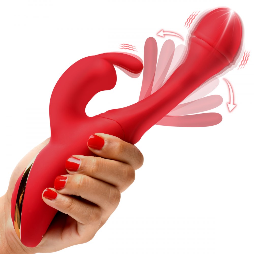 Flicking Silicone Rabbit Vibrator 