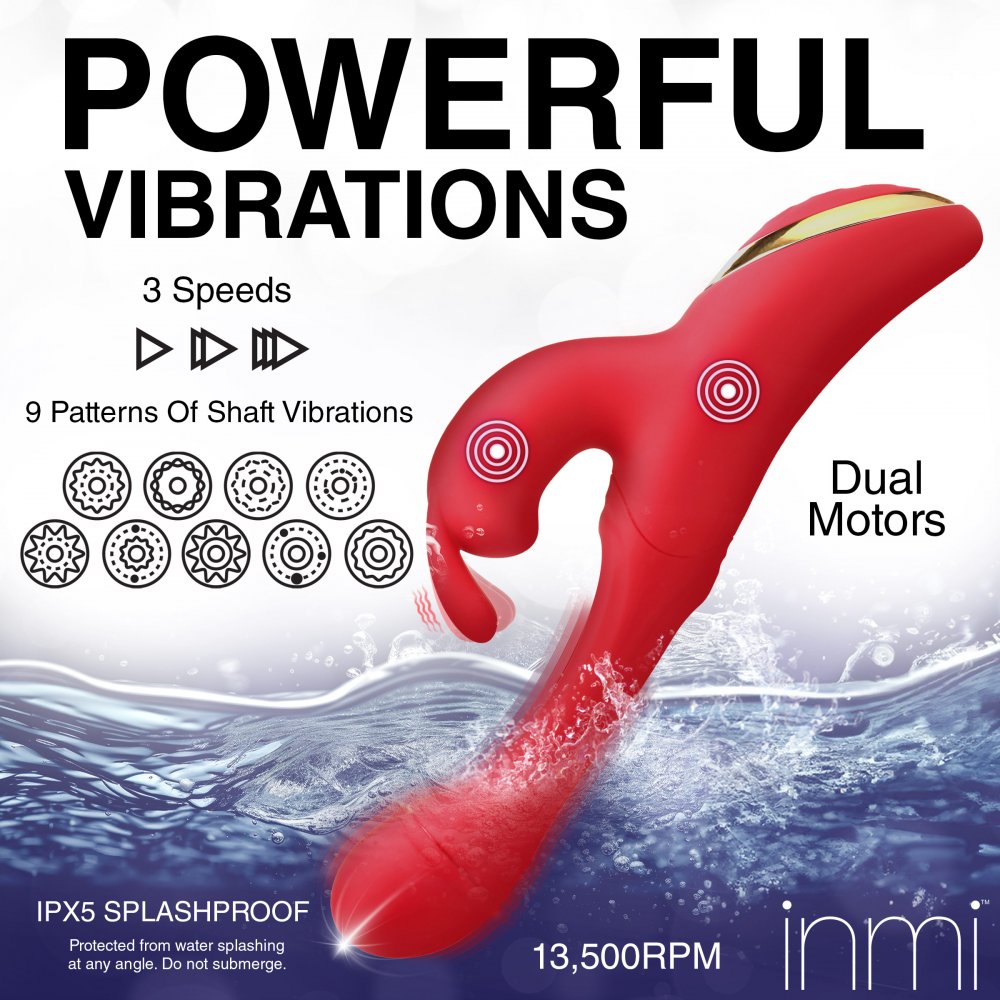 Flicking Silicone Rabbit Vibrator 