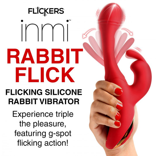 Flicking Silicone Rabbit Vibrator 