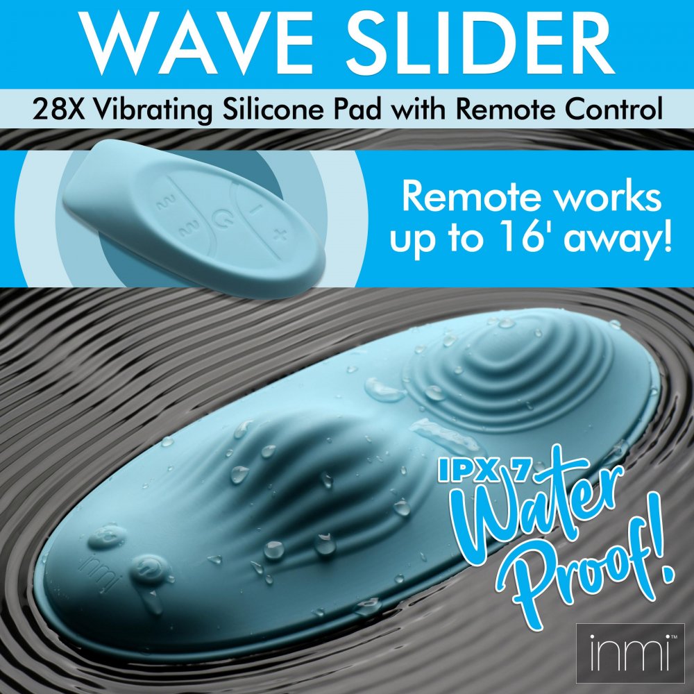 28X Wave Slider Vibrating Silicone Pad with Remote 