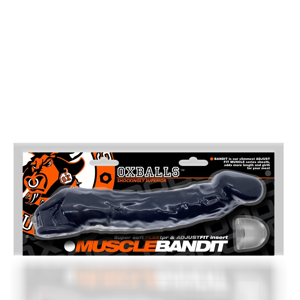 MUSCLE BANDIT, slimmest muscle cocksheath, BLACK OXBALLS