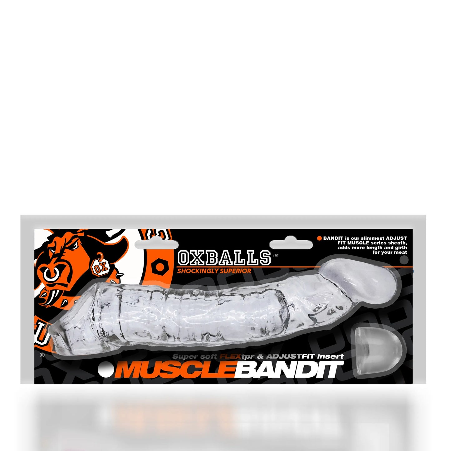 MUSCLE BANDIT, slimmest Muscle cocksheath, CLEAR 