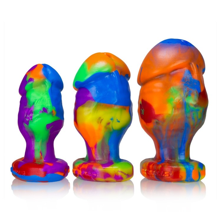 HONCHO-1, buttplug, RAINBOW, Small 