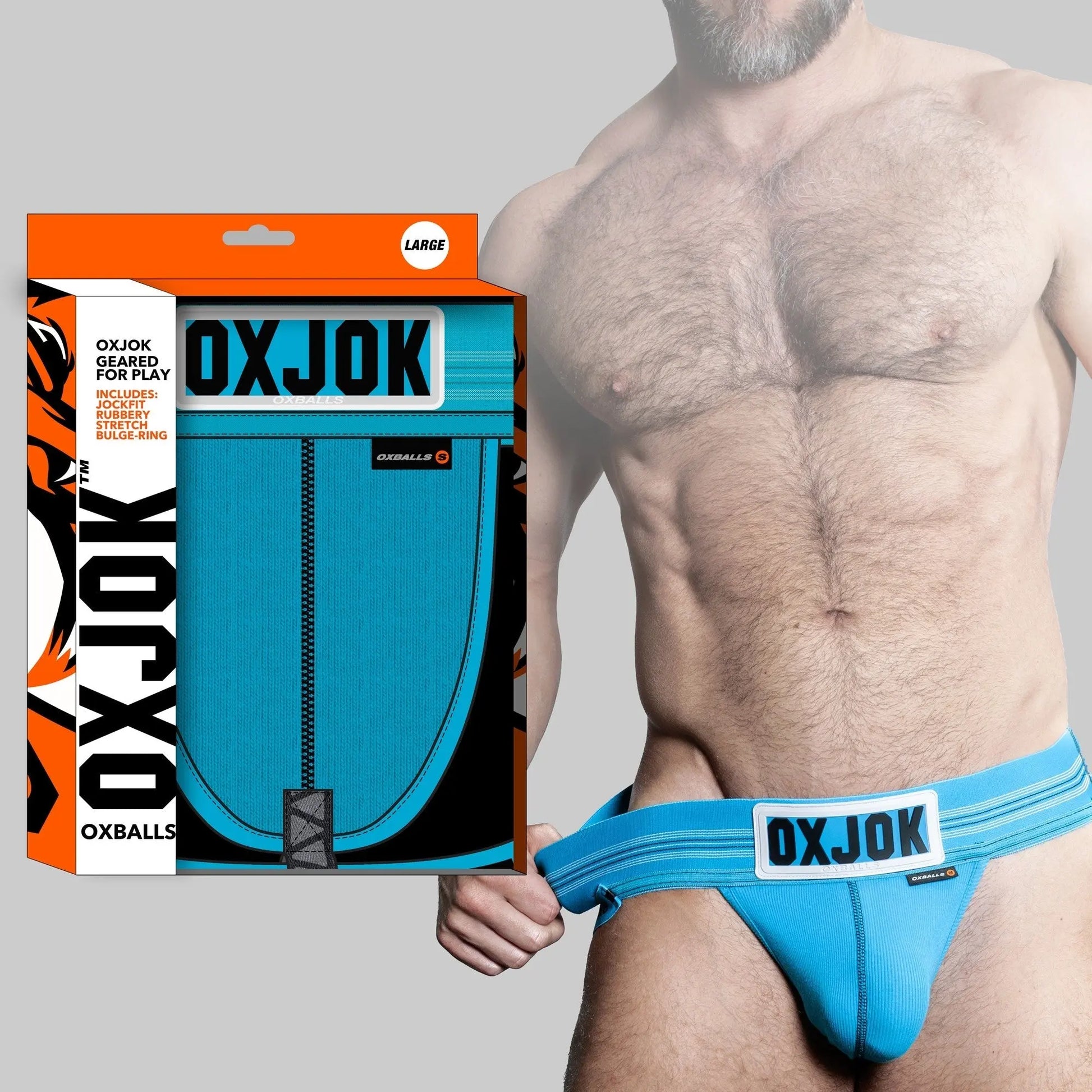 SLINGJOCK, upthrust slider-strap jock, POOL, XX-LARGE  For Him