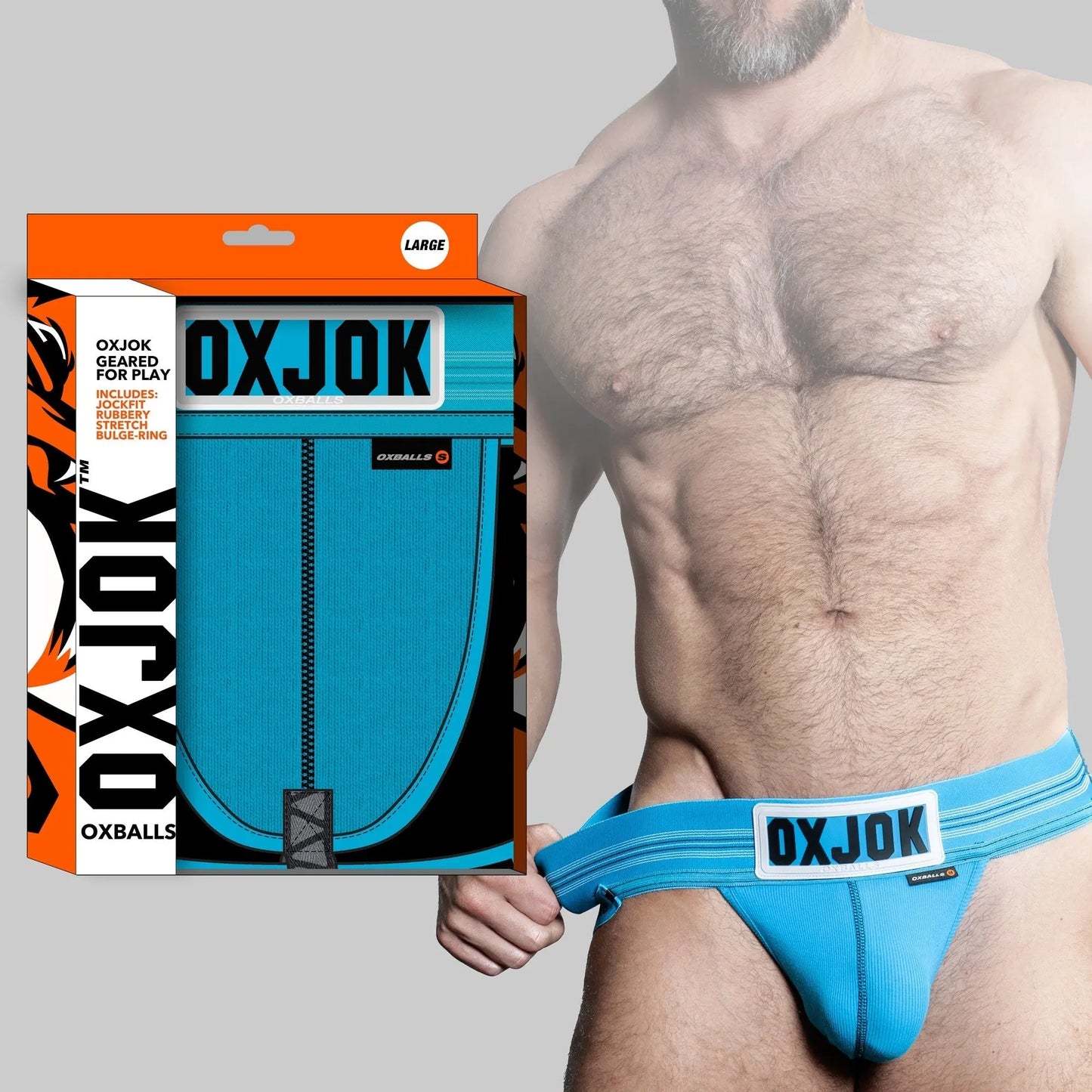 SLINGJOCK, upthrust slider-strap jock, POOL, MEDIUM  For Him