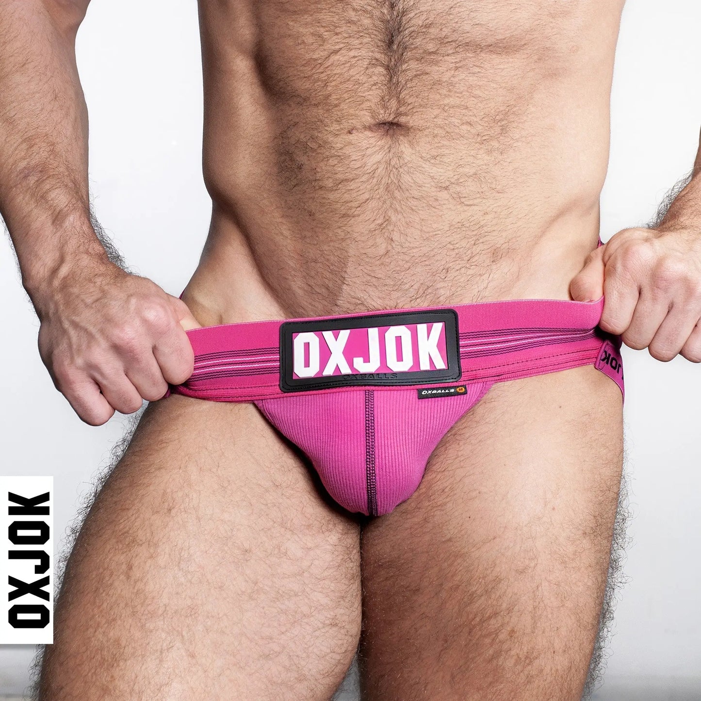 SLINGJOCK, upthrust slider-strap jock, PINK SKY, SMALL  For Him