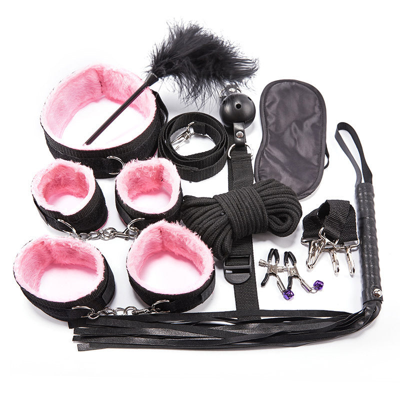 pink leather bondage set