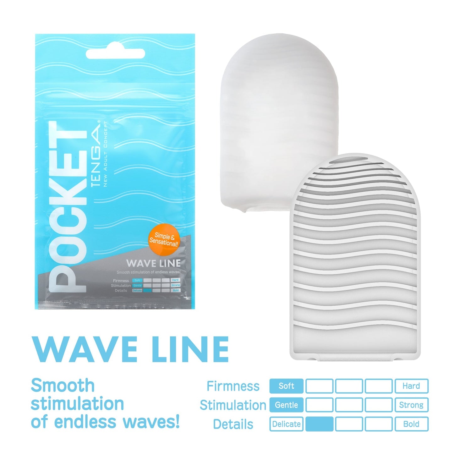 POCKET TENGA WAVY LINE 