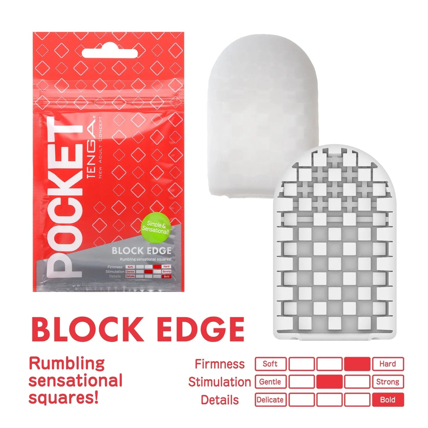 POCKET TENGA BLOCK EDGE 