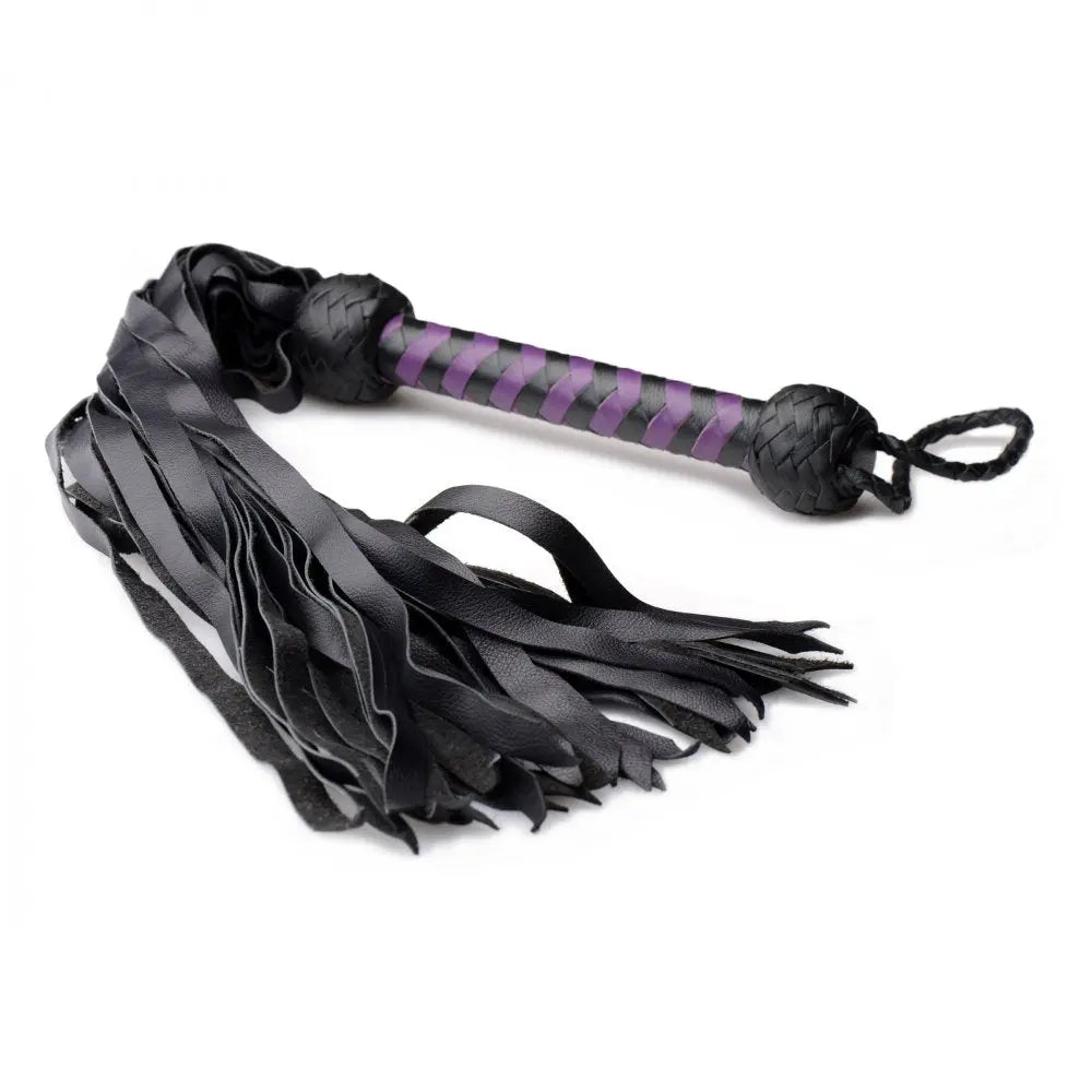 Strict Leather Premium Deerskin Flogger- Purple  Impact Play