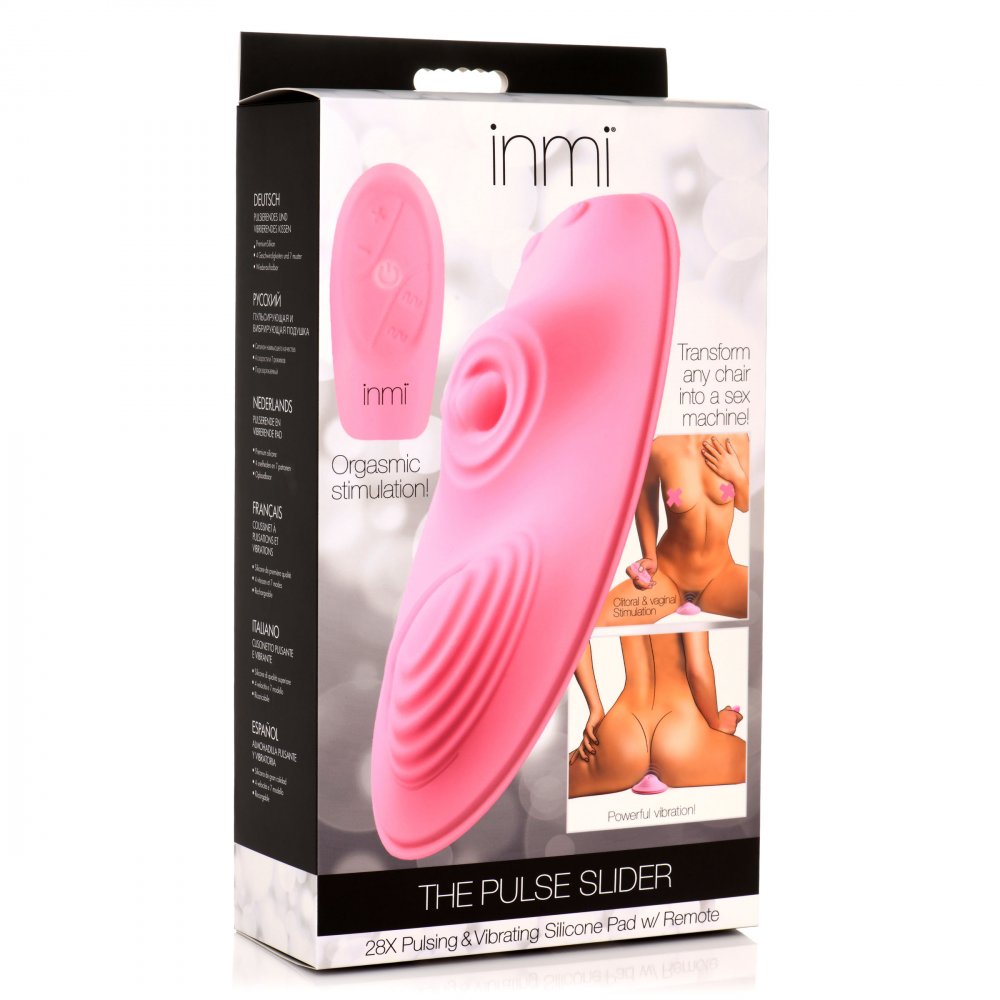 The Pulse Slider 28X Pulsing and Vibrating Silicone Pad with Remote 