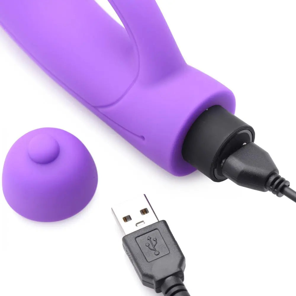 7X Lil Smoothie Mini Silicone Rabbit Vibe - Violet 