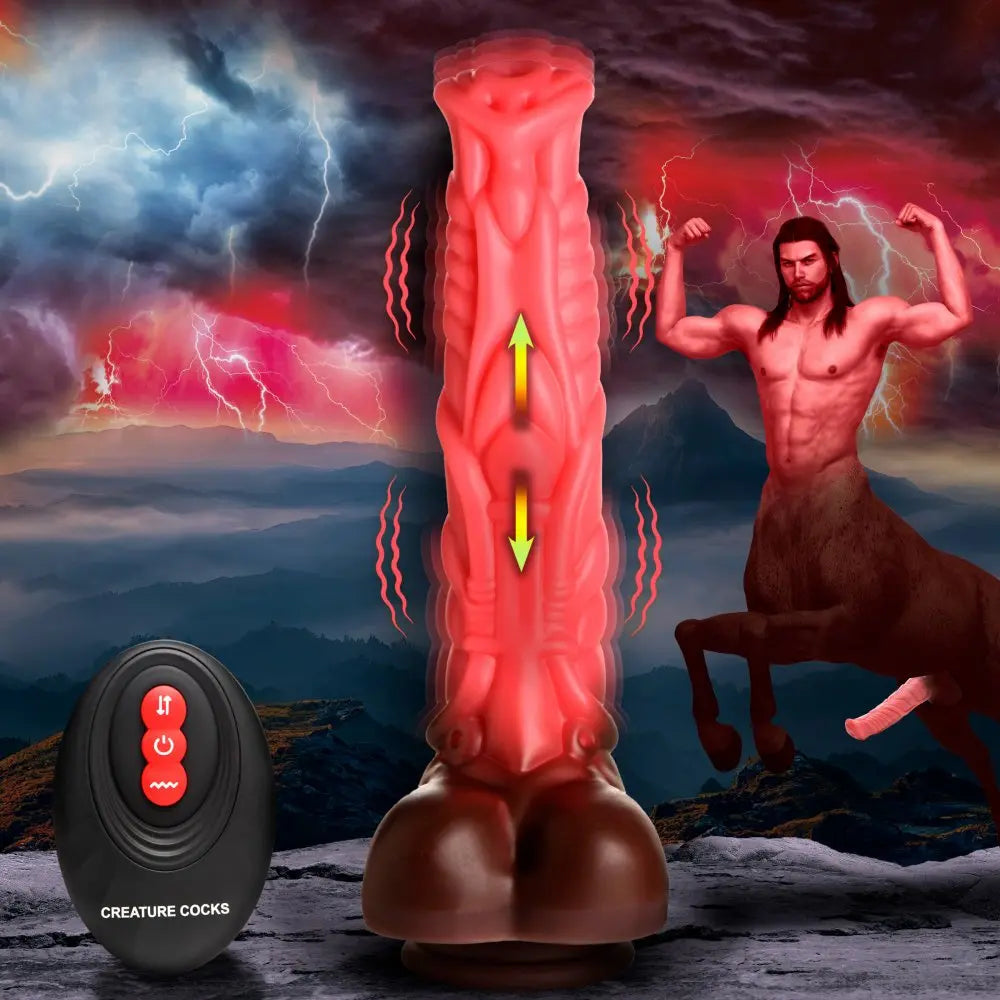 Deluxe Centaur Thrusting and Vibrating Dildo  Vibrating Toys