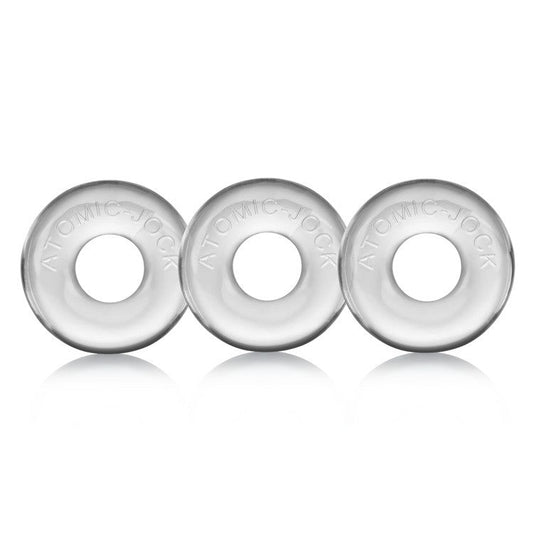 RINGER, 3-pack of DO-NUT-1 - CLEAR OXBALLS