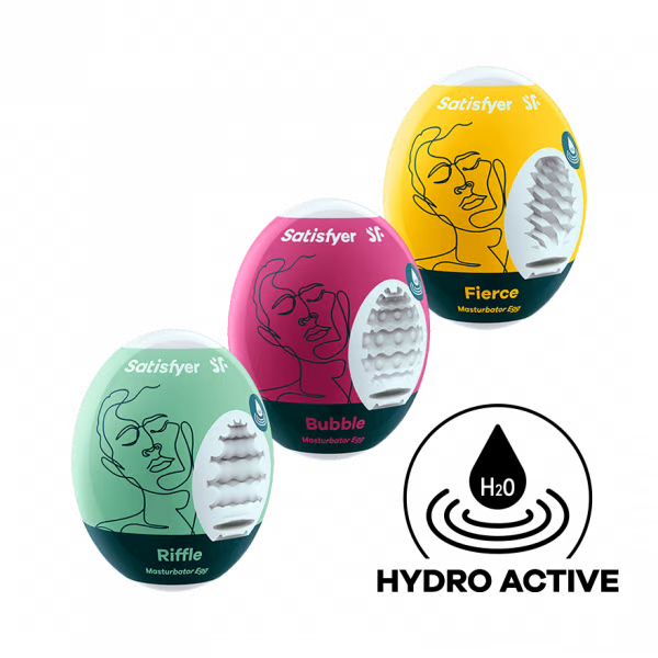 Masturbator Egg 3er Set (Riffle, Bubble, Fierce) Assorted 