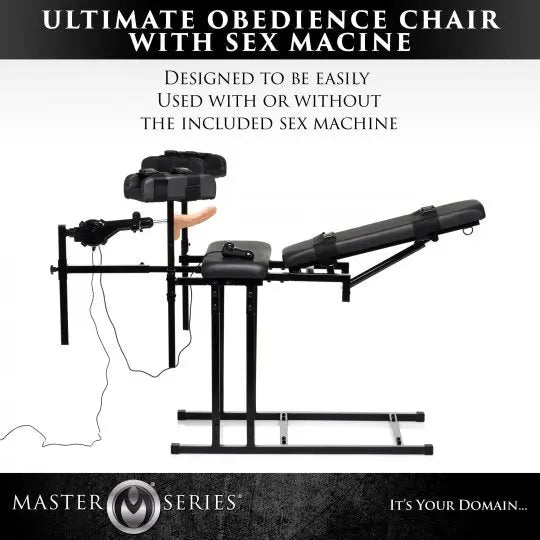 Ultimate BDSM Chair with Sex Machine - Bound By Desire