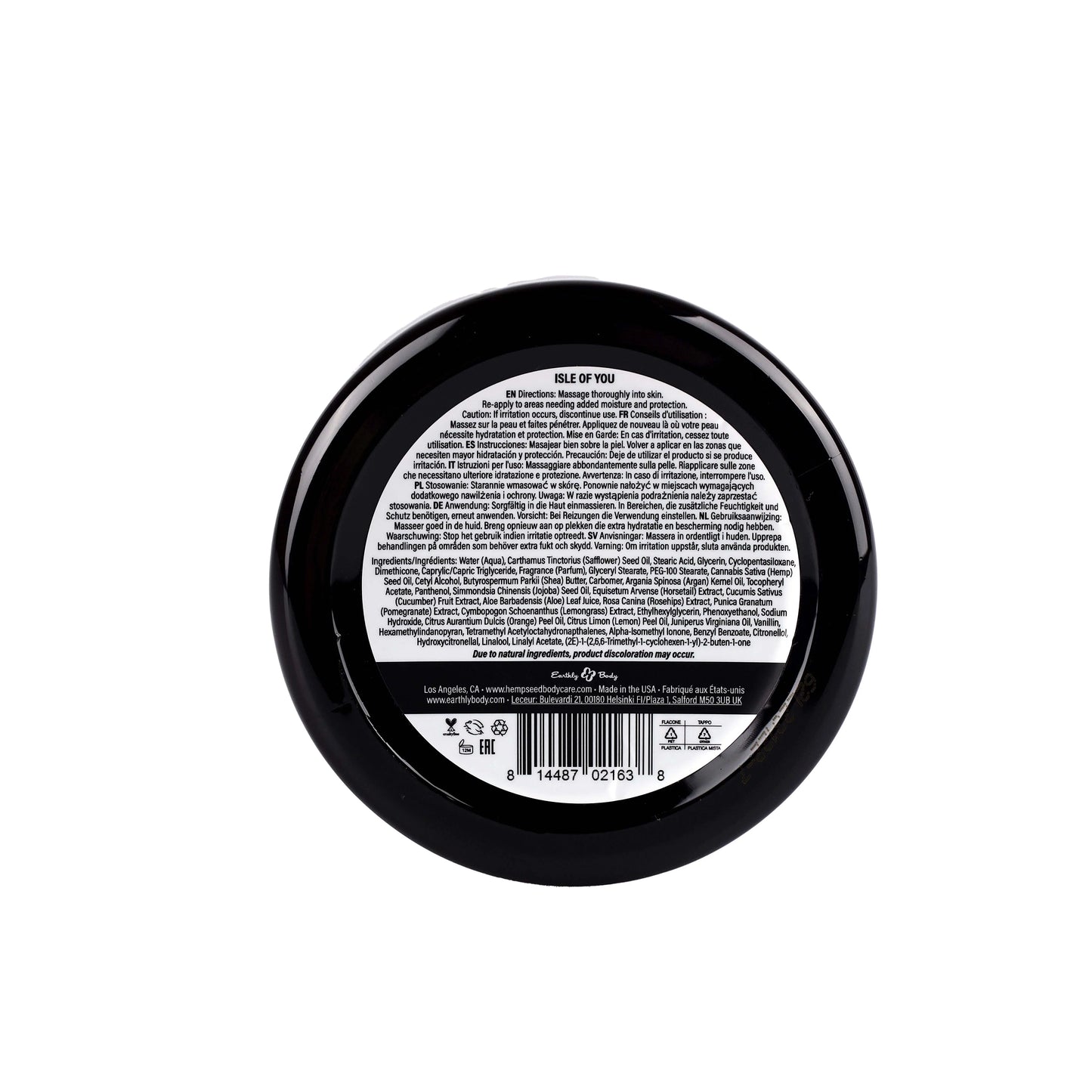 Hemp Seed Skin Butter Isle of You 8 oz / 227 g  Body Lotions