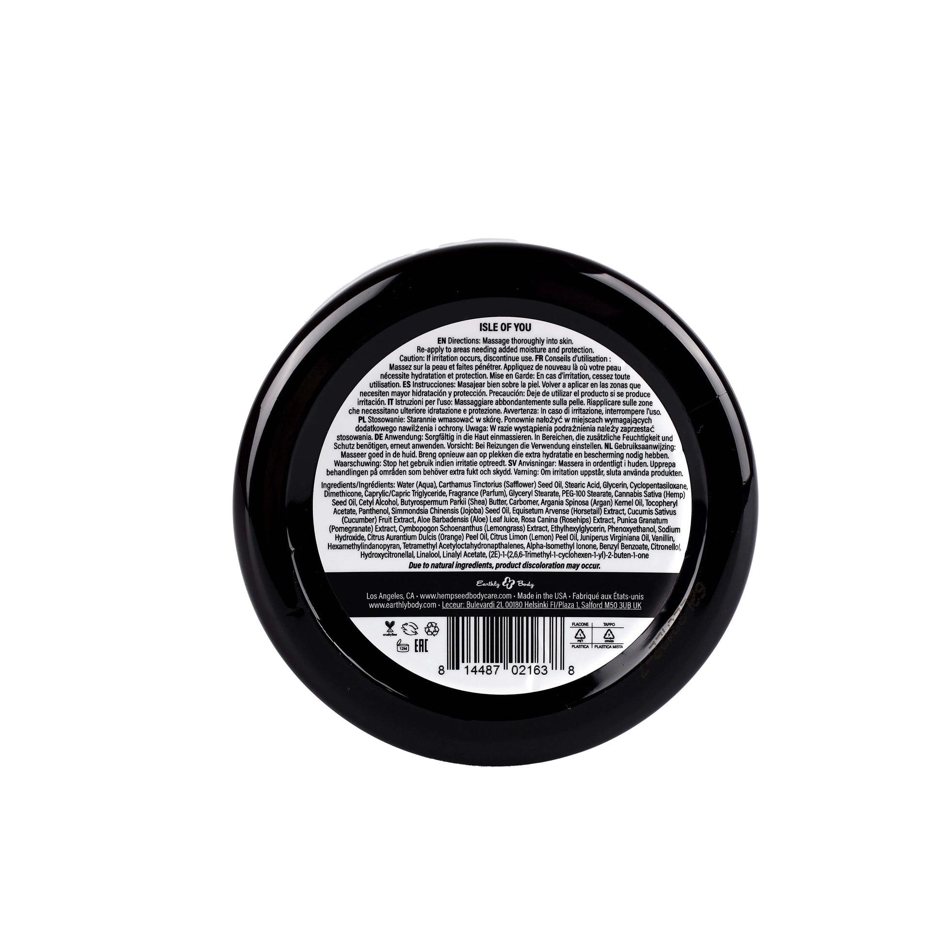 Hemp Seed Skin Butter Isle of You 8 oz / 227 g  Body Lotions