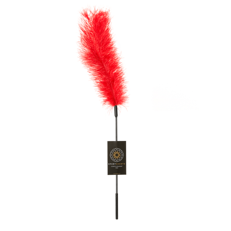 Ostrich Tickler - Red 