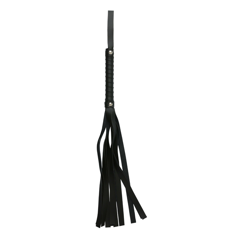 Black Faux Leather Flogger 