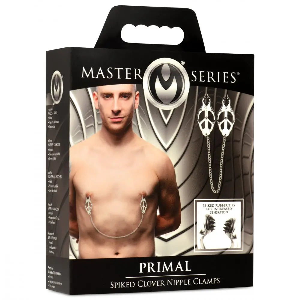 Primal Spiked Clover Nipple Clamps - Bound By Desire