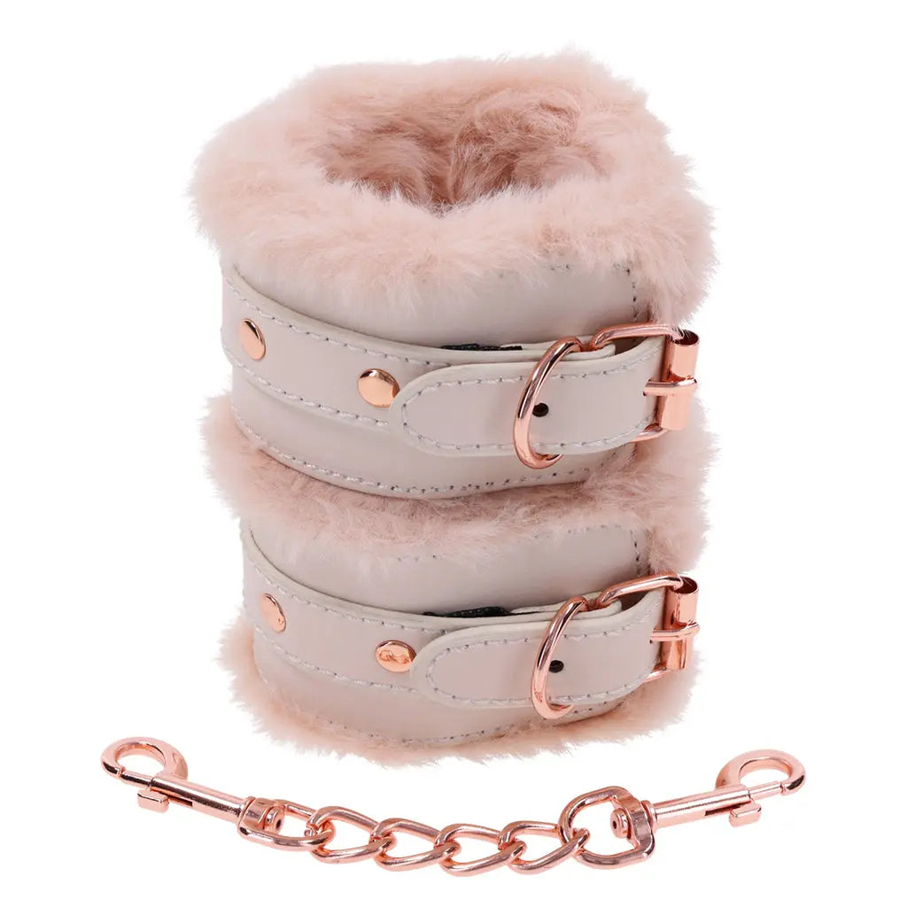 Peaches ‘n CreaMe Fur Handcuffs  BDSM