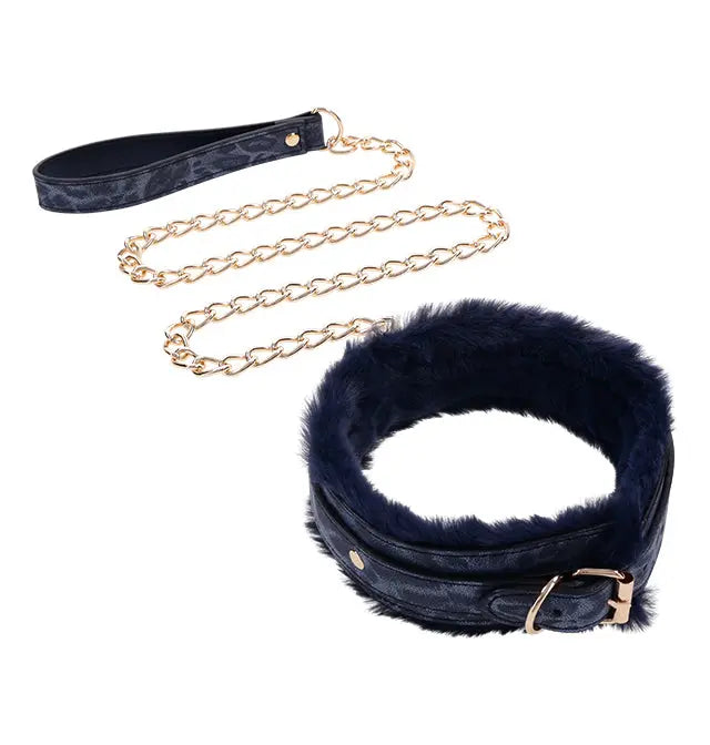 Cougar Fur Collar & Leash  BDSM