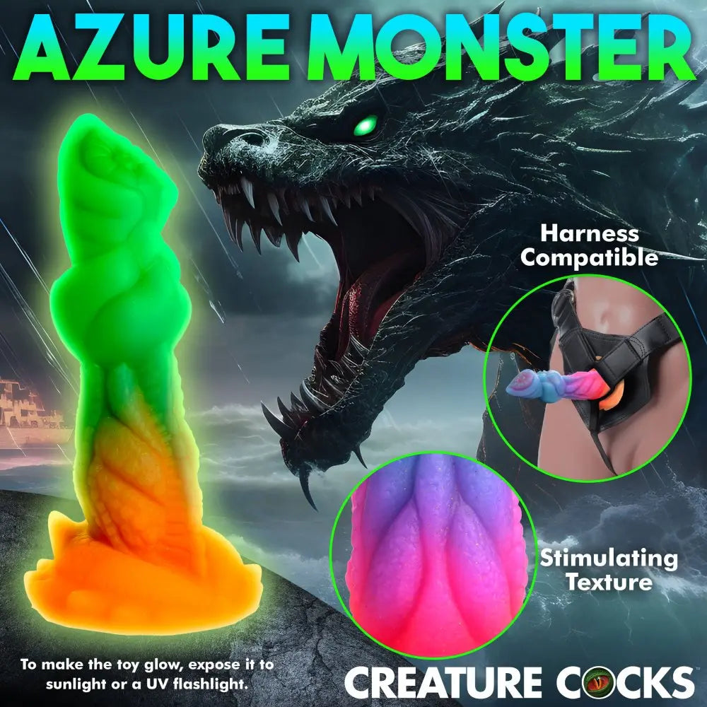 Aqua-Cock Glow-In-The-Dark Silicone Dildo  Dildos