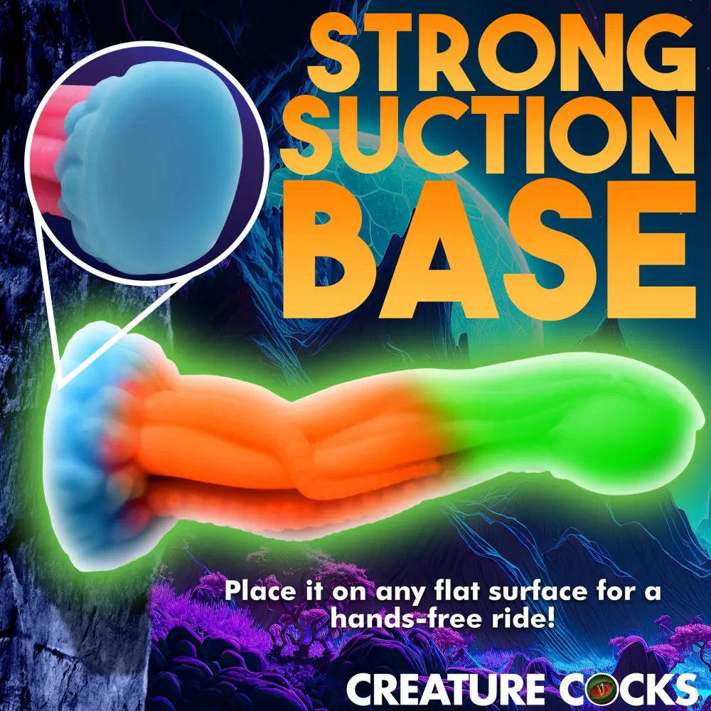 Tenta-Glow Glow-In-The-Dark Silicone Dildo  Dildos