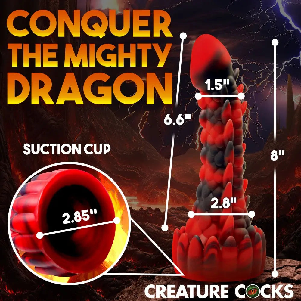 Demon Rising Scaly Dragon Silicone Dildo  Silicone Toys