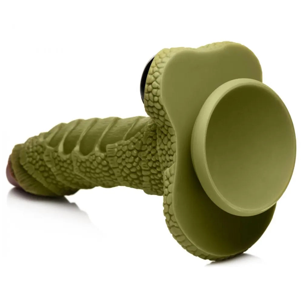 Swamp Monster Green Scaly Silicone Dildo  Dildos