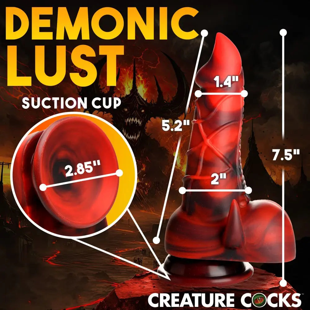 Horny Devil Demon Silicone Dildo  Silicone Toys