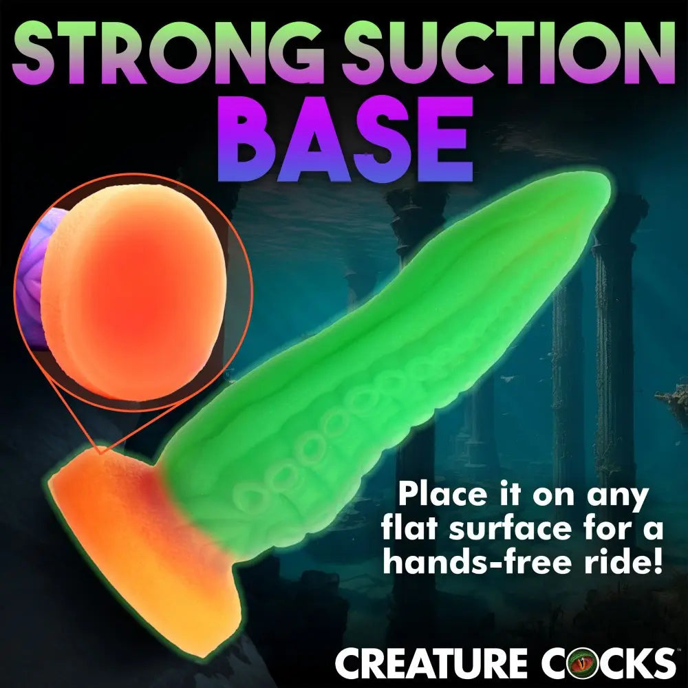 Tenta-Cock Glow-in-the-Dark Silicone Dildo  Silicone Toys