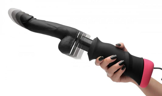 Mega-Pounder Hand-held Thrusting Silicone Dildo  Dildos