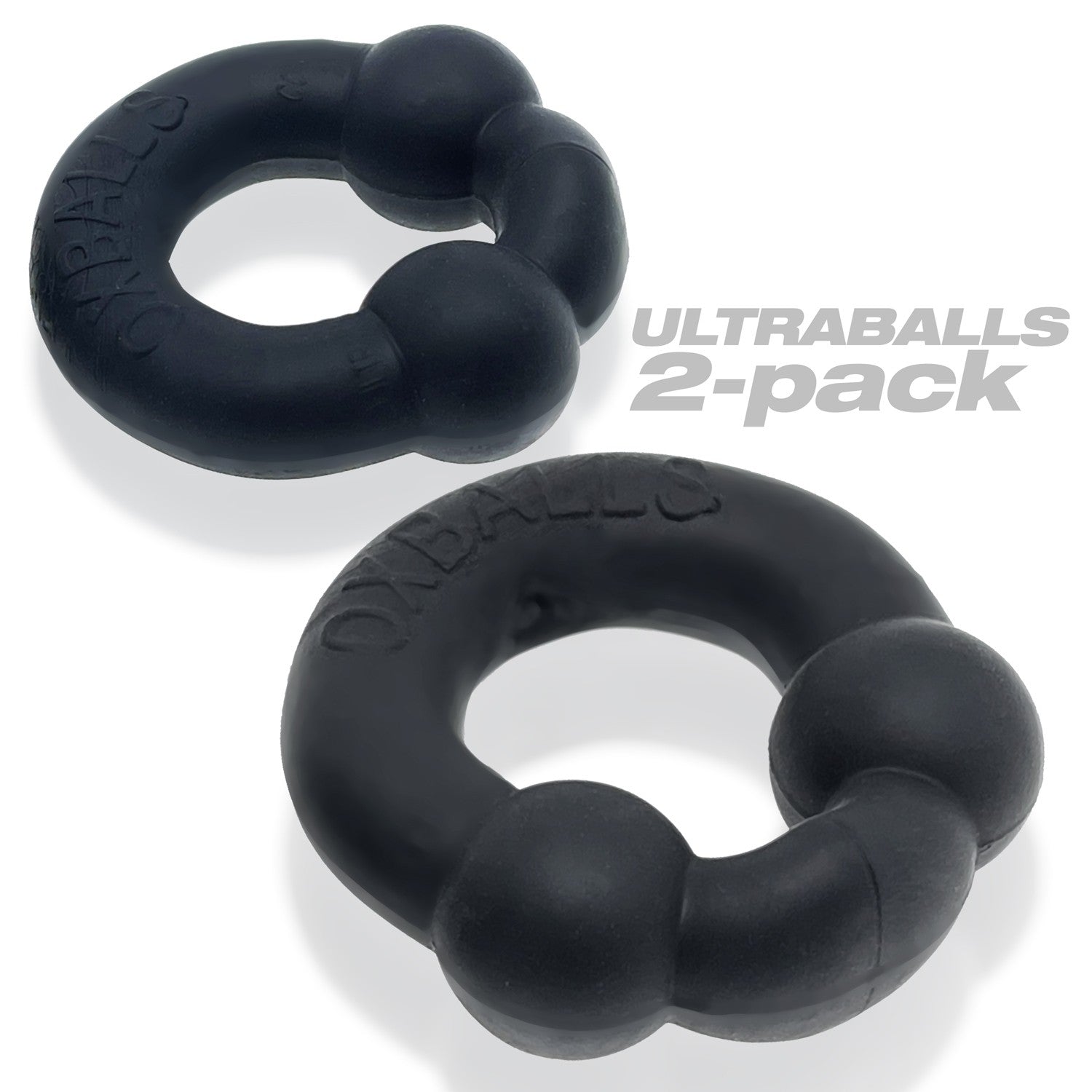 ULTRABALLS, 2-pack cockring - PLUS+SILICONE special edition - NIGHT 