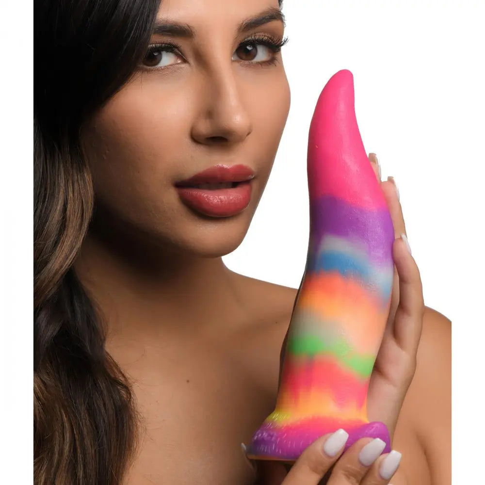 Unicorn Kiss Unicorn Tongue Glow-in-the-Dark Silicone Dildo  Dildos