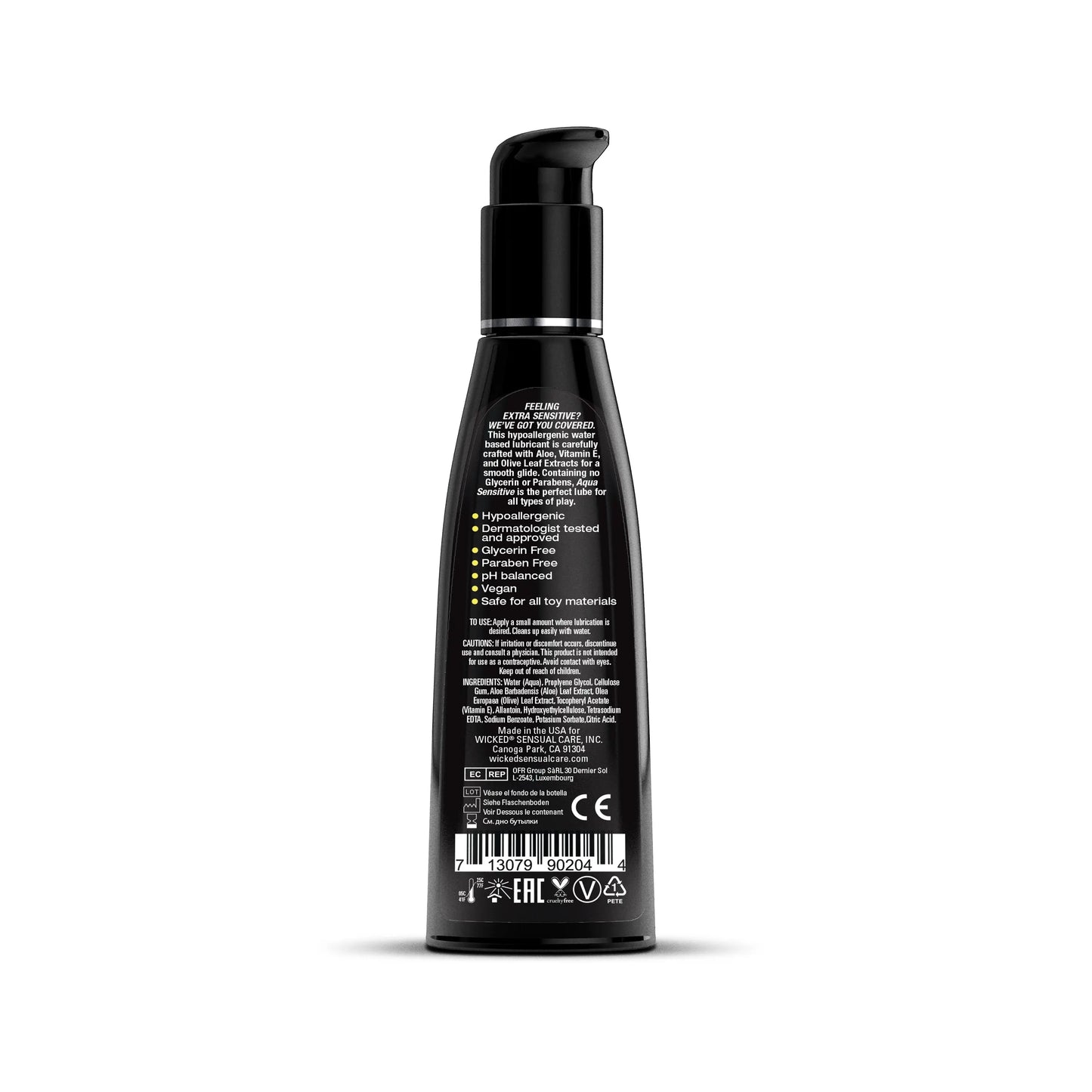 Aqua Sensitive 4oz  Lubes