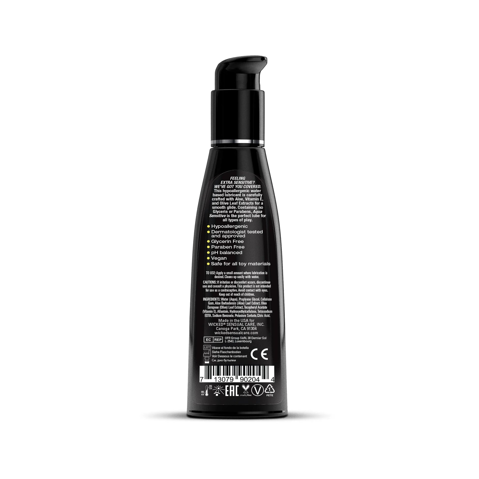 Aqua Sensitive 4oz  Lubes