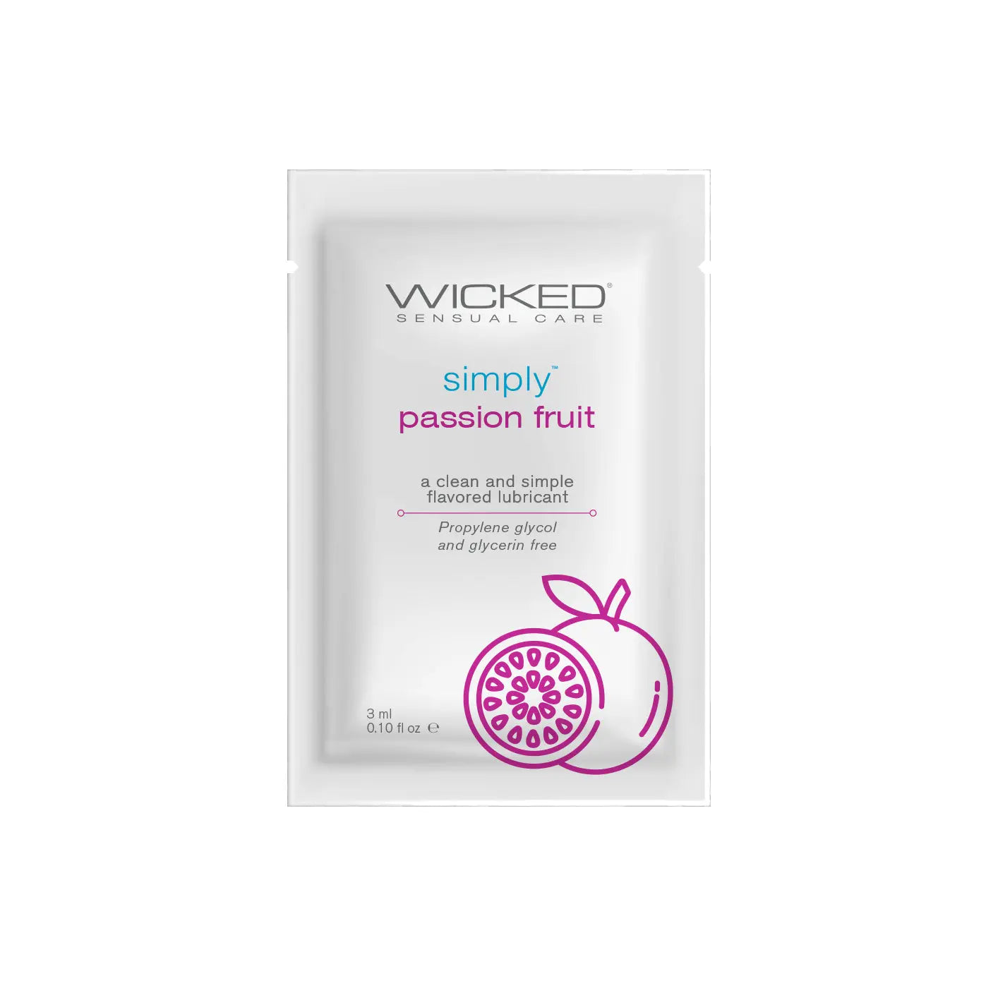 Simply Aqua Passion Fruit Sachet .1oz  Lubes