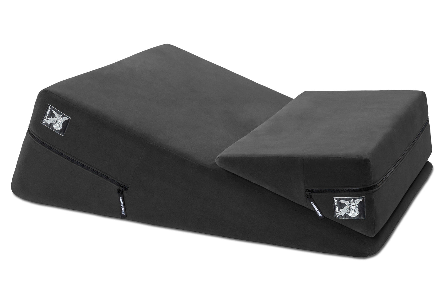 Wedge/Ramp Combo Male Packaging Black Microfiber 