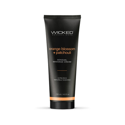 Orange Blossom + Patchouli Massage Cream 4oz  Lubes