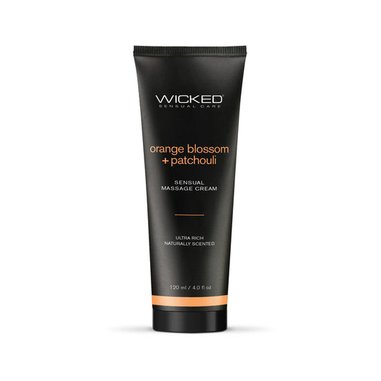 Orange Blossom + Patchouli Massage Cream 4oz  Lubes