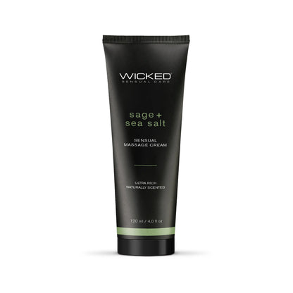 Sage + Sea Salt Massage Cream 4oz  Lubes