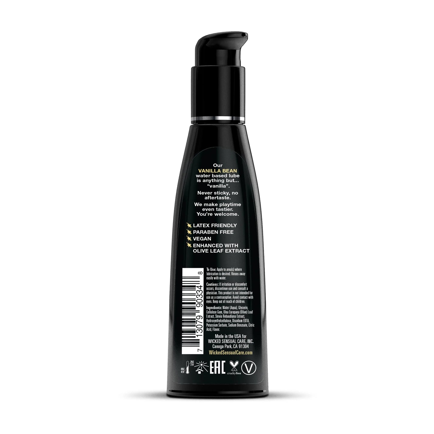 Aqua Vanilla Bean 4oz  Lubes