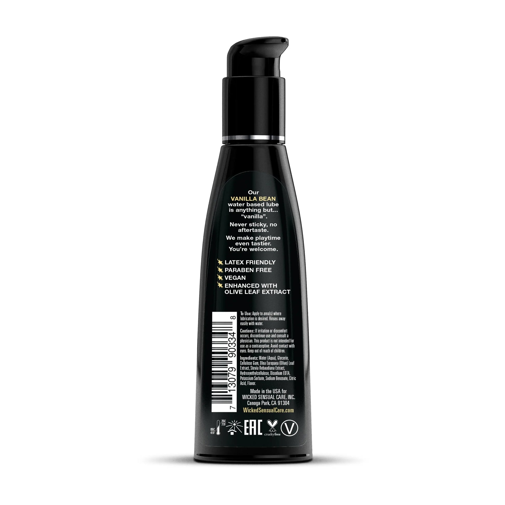 Aqua Vanilla Bean 4oz  Lubes